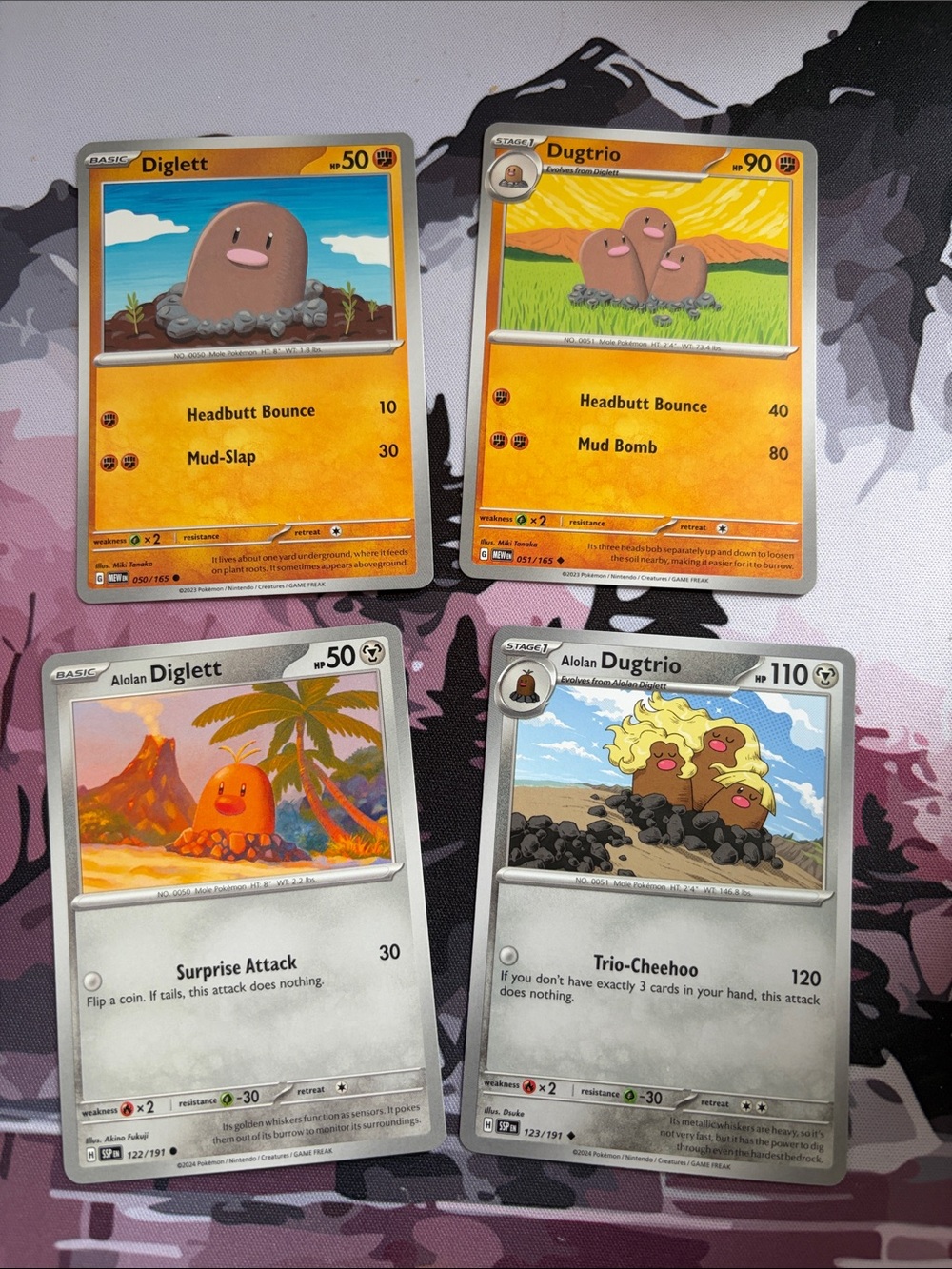 Diglett & Dugtrio Evolution Line Lot | Surging Sparks + Pokémon 151 | ✨5/$25